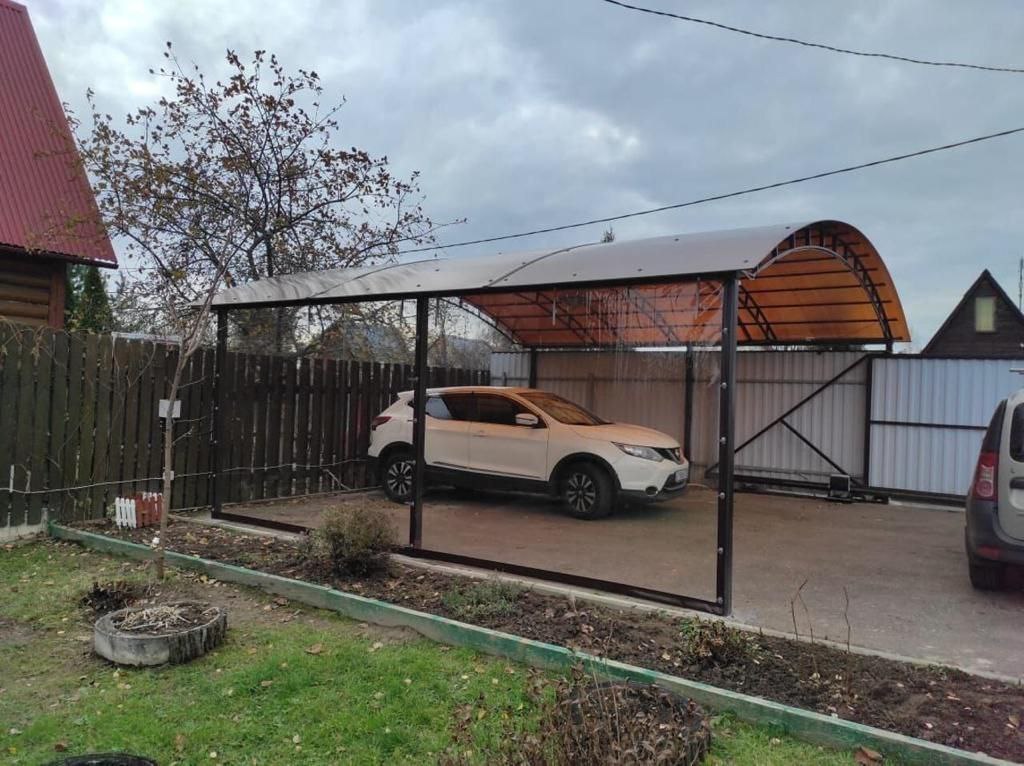 Прозрачные шторы ПВХ для навеса под автомобиль в Белеве